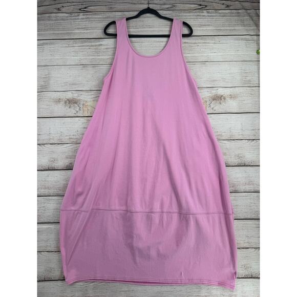 Free People Dresses & Skirts - Free People FP Beach Open Back Cover Up Dress Womens Large Pink Tank